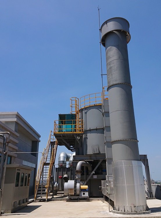 台灣積層工業引進RTO空污處理設備，提高VOCs處理效率，以及使用節能設備降低用電量